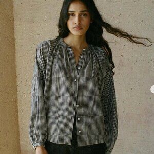 Doen Jane Top in La Maddalena Gingham